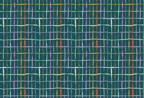 Invest in Dark Green Handdrawn Lines Striped Wallpaper Now