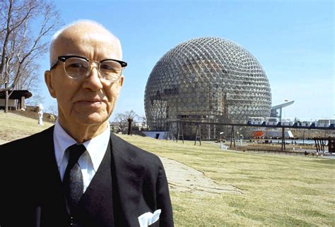 Richard Buckminster Fuller, architecte du pavillon des USA ...