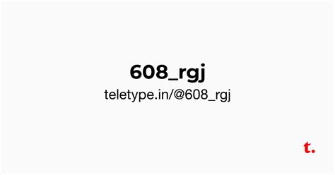 @608_rgj — Teletype