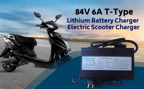 84V 6A T-Type Evcharz Lithium Battery Charger | Smart Portable Boost ...