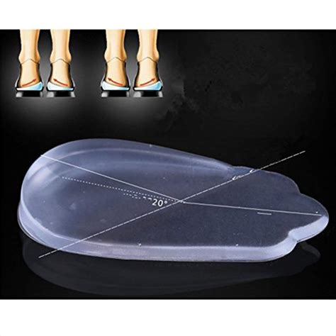 Medial & Lateral Heel Wedge Silicone Insoles (Pair), Posture Corrective ...