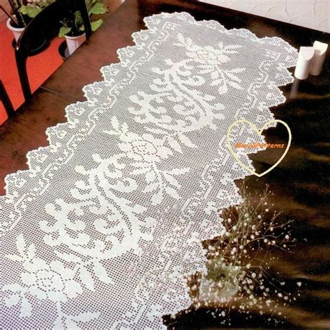 Image result for Crochet Doily Table Runner Patterns
