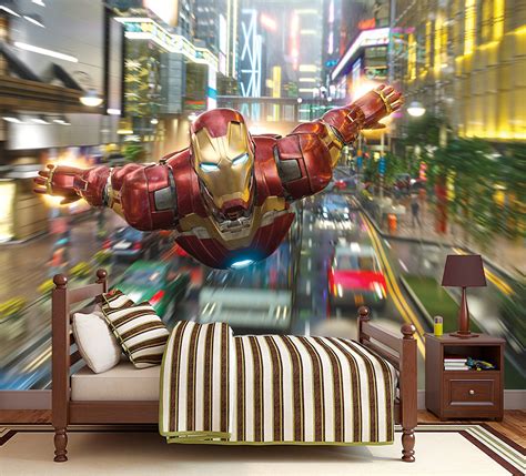 Superhero Cityscape Mural