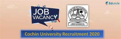 Cochin University of Science and Technology Invites Applications for ...