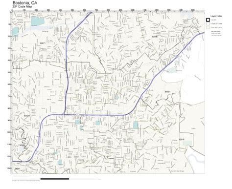 Buy ZIP Code Wall of Bostonia, CA ZIP Code Laminated Online at ...