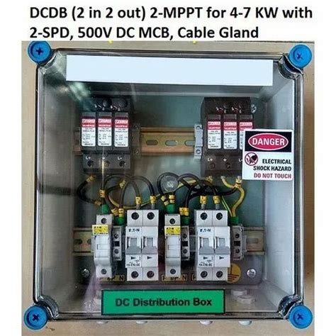 Solar AC Distribution Box - Solar ACDB 1-5 KW with AC SPD, AC MCB ...