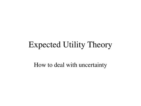 Expected Utility Theory Examples 的图像结果