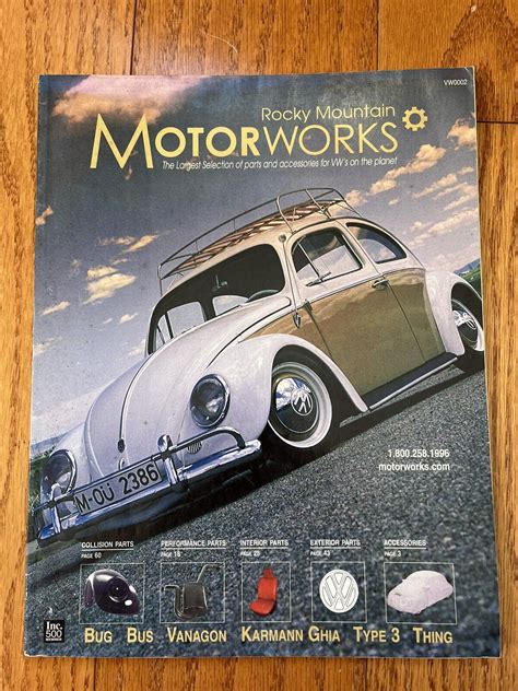 Rocky Mountain Motor Works VW parts catalog | eBay