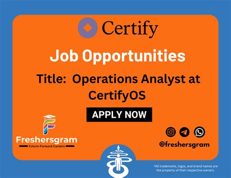 Join CertifyOS as an Operations Analyst (Remote | Full-Time)