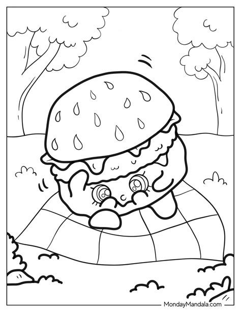 20 Burger Coloring Pages (Free PDF Printables)