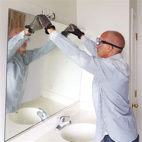 Remove a Bathroom Mirror | Large bathroom mirrors, Trendy bathroom, Diy ...