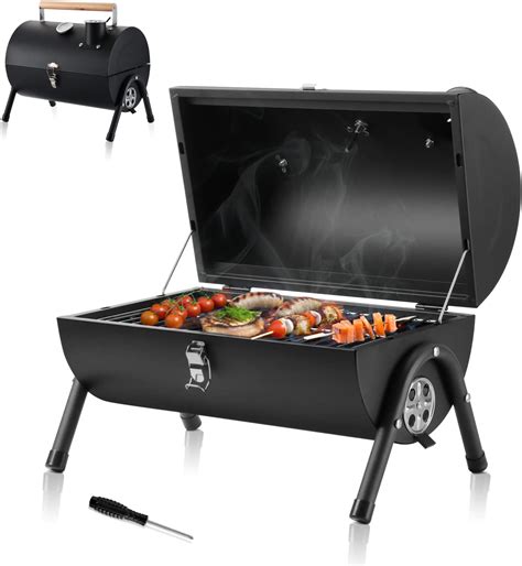 Amazon.com: HaSteeL Portable Charcoal Grill, Small Folding Outdoor ...