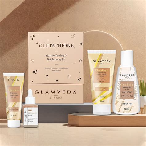 Glamveda Glutathione Skin Perfecting Brightening & Dark Spots Removal 4 ...