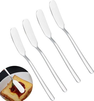 Butter Knife 4Pcs 18/8 Stainelss Steel Butter Spreader Knives Breakfast ...