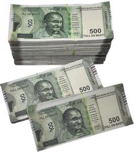 SHIMMERA Pack of 5 Bundle Indian Duplicate Money Fake Currency Note ...