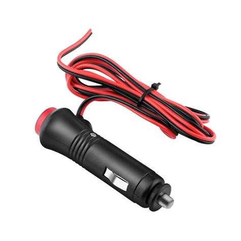 12V Car Cigarette Lighter Plug with Wire, 1.5m Male Car Cigarette ...