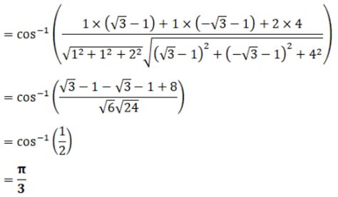 Find the angle between two lines whose direction ratios are
