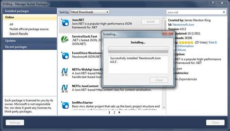 NuGet Tutorial Visual Studio 2010 的图像结果