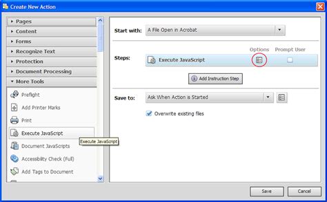 Image result for Acrobat Action Wizard JavaScript