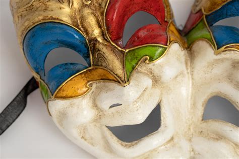 Venetian Wall Hanging Mask - Tragedy & Comedy Mask
