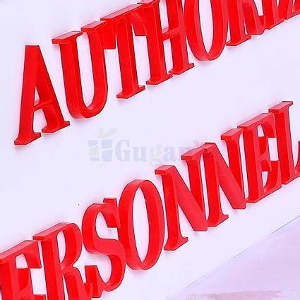Authorized Personnel Only Acrylic Sign Board Display for Office ...