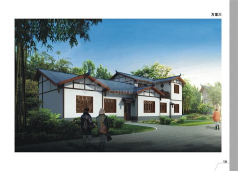 160平方米砖混结构农村住宅设计cad图，含效果图_居住建筑_土木在线