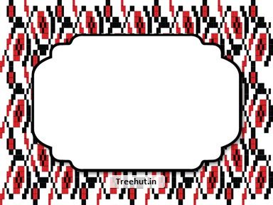 Ethnic Patterns Free Printable Labels, 3x4 inch Name Tag
