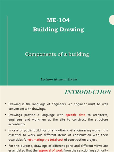 Components of A Building | PDF | Stairs | Window