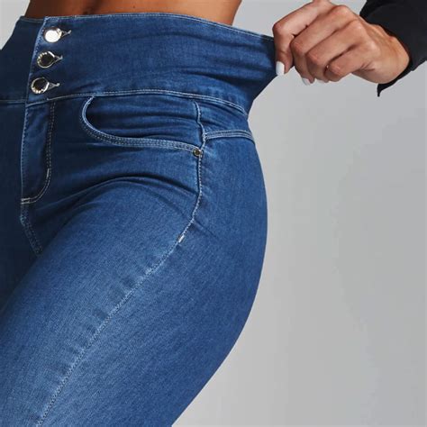 High Waisted Stretch Denim
