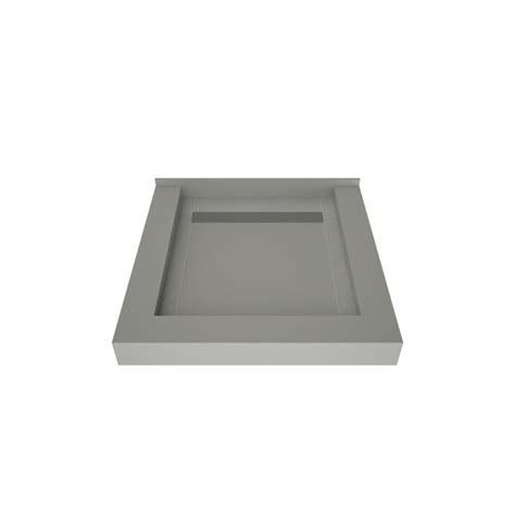Redi Trench 48-in W x 48-in L with Back Drain Shower Base (Made For ...