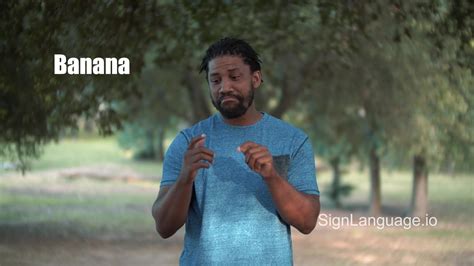 banana in ASL - Example # 1 - American Sign Language