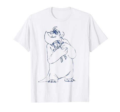 Buy DisneyPixar Monsters Inc. Sully And Boo Hugging Sketch T-Shirt ...