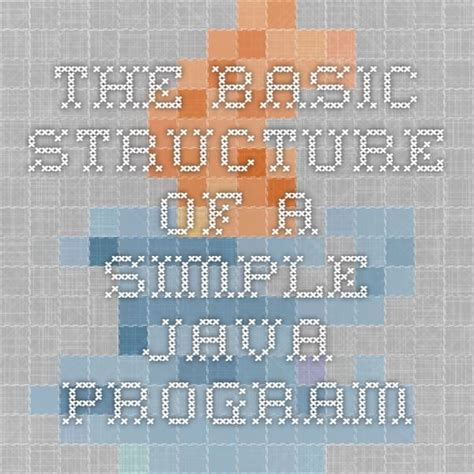 Image result for Java Program Basic Structure