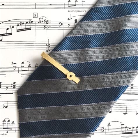 ヴィンテージスタインウェイピアノのパーツを使ったネクタイクリップ S-017 Vintage steinway piano capstan ...