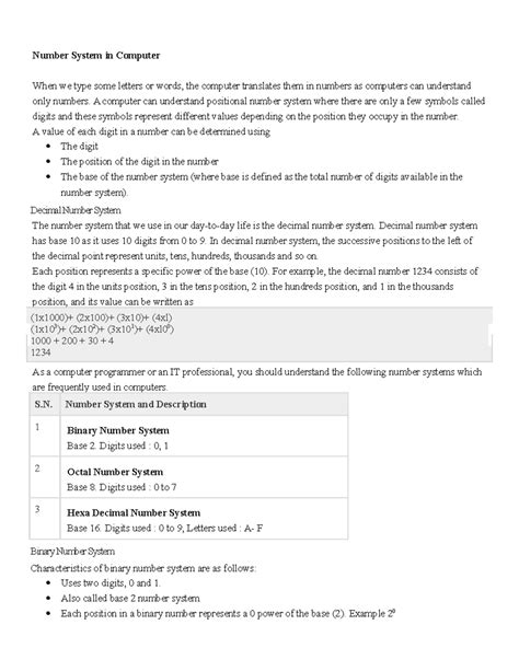 Image result for Decimal Number System Computer