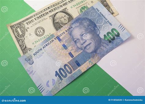 Exchange Rate US Dollar and South African Rand Stock Photo - Image of dollar, trading: 91856028