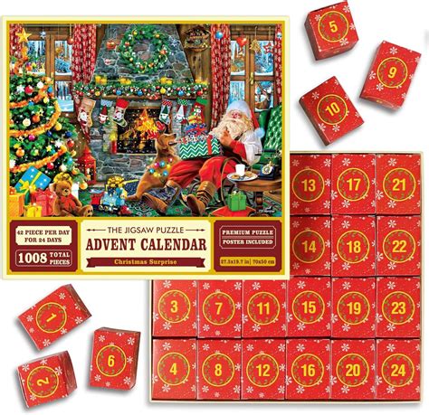 Buy Ouriky Advent Calendar 2022 Christmas Puzzles, Holiday Jigsaw ...