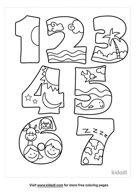 7 Days of Creation Coloring Page for Kids