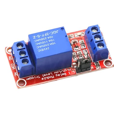 24V 1-Channel Relay Module with Optocoupler & Level Trigger