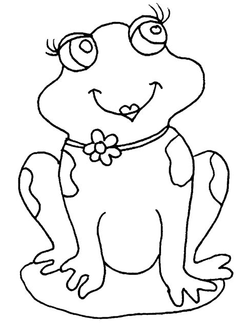 Cute frog - Frog Coloring Pages