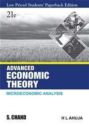 Advanced Economic Theory, 21/e : H L Ahuja: Amazon.in: Books