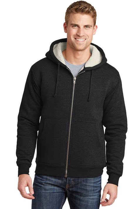 CornerStone CS625 - Heavyweight Sherpa-Lined Hooded Fleece Jacket ...