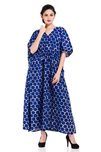 Buy Handicraft-Palace Women's Cotton Floral Maxi Maternity Kaftan (KL ...