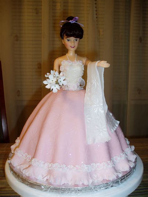 doll dress cake