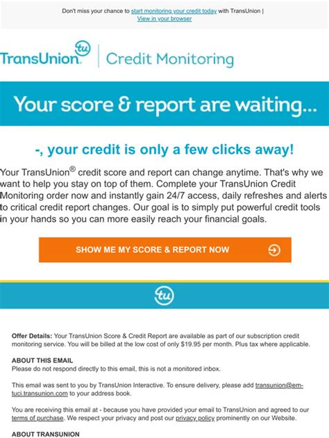 Image result for TransUnion Credit Report