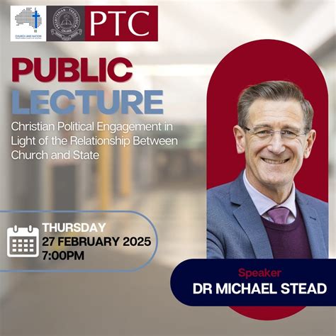 Public Lecture with Dr Michael Stead | PTC