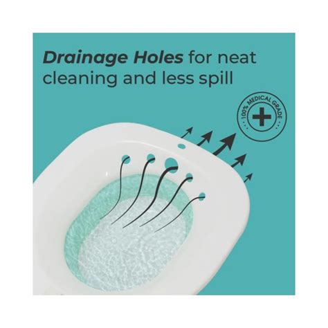 Healthshine Sitz Bath Tub for Men and Women (Blue) - Cureka
