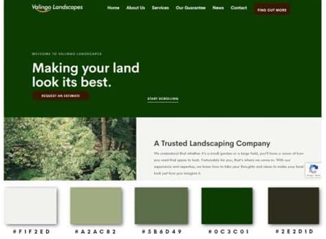 Green Website Color Schemes 的图像结果