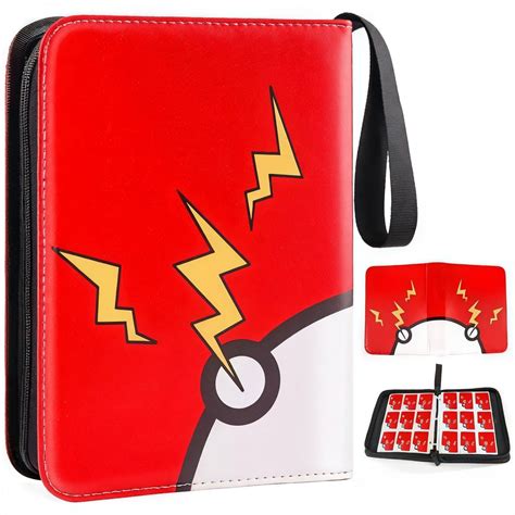 OHHLIHOME Pokemon Card Holder - 9-Pocket Zipper Binder with 50 ...