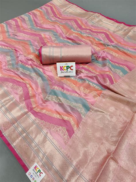 KcPc Pure Tissue Cotton Rich Palu Broket Brouse Saree swa – KCPC Bandhani